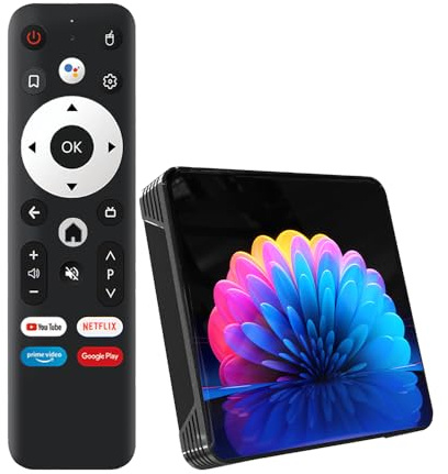 RUPA Android TV Box, 2025 8K Neueste Android Box 13.0 mit RAM 4G ROM 64G WiFi6 Enternet 10/100M Bluetooth 5.0 USB3.0 Unterstützt 3D HD 8K TV Box