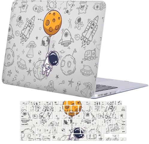 FFBOFFC Hülle Kompatibel für MacBook Pro 13 Zoll 2012 2011 2010 2009 2008 Alte Version Modell A1278 mit CD-ROM, Plastik Hartschale Schutzhülle Case & Tastaturabdeckung, Spaß Astronaut
