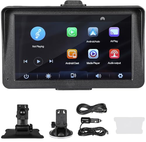 Zerodeko Radio Auto Portatile Touch Screen Wireless con e Stereo per Veicoli Facile da Installare e Utilizzare