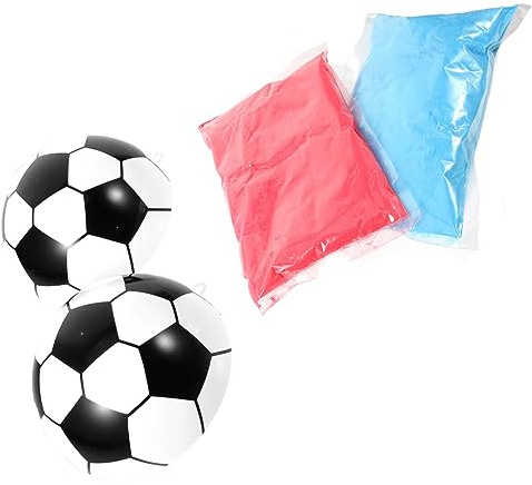SOLUSTRE Football Gender Reveal avec Poudre pour Fête Annonce de Kit Diy Ballon Décoratif pour Shower et Anniversaire Décoration Festive Originale pour Garçon ou Fille