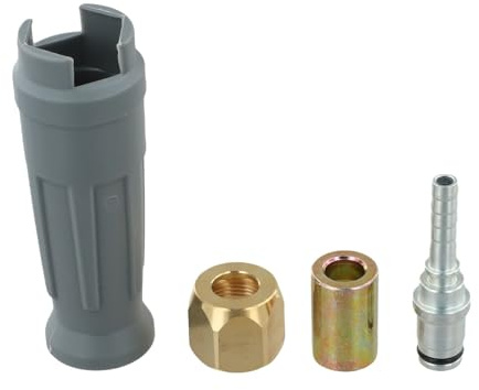 MonoSora Raccordi per tubi flessibili con manicotto per punta per tubo HDS/HD5 11P/HD400/HD600/HD6-15C, kit di 4 connettori in plastica rame ferro