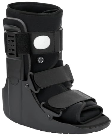 Aundhegrtt Botte de Marche Gonflable, Botte Orthopédique Air Cam Walker pour Entorse de la Cheville, Attelle Courte à Air M