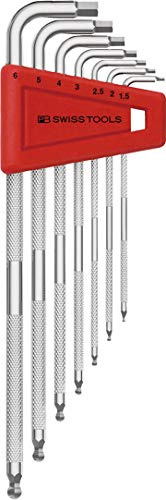 PB SWISS TOOLS 3212LH-6 Jeu de clés hexagonales longues avec boule moletée sans emballage