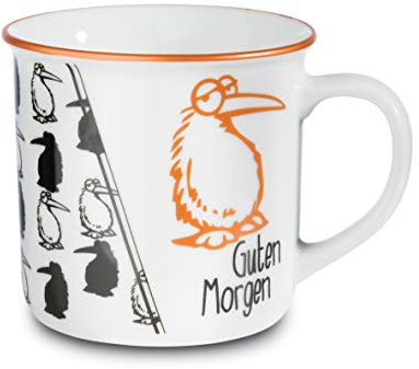 Nici 45027 Tasse Guten Morgen, Porzellan, 400ml