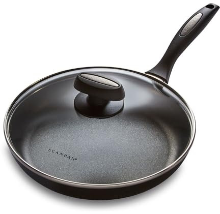 Scanpan ES5 Skillet with Lid, 9.5, Black