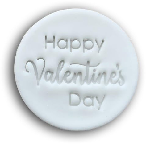 Happy Valentine's Day Keksstempel, Fondant
