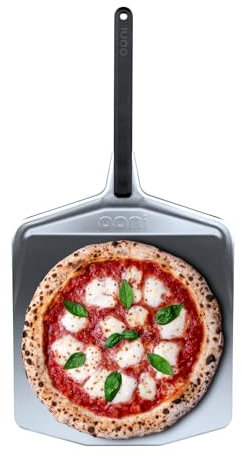 Ooni 12” Metal Pizza Peel – Metal Pizza Peel 12 Inch, Spatula Paddle, Lightweight Pizza Turning Peel with Long Handle, Pizza Oven Accessories