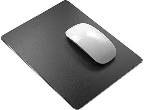 Hard Resin Mauspad Vaydeer Mauspad aus Harz Mousepad doppelseitig verfügbares Design, Hartes Mouse Pad Mat Padwasserdicht für Spiele und Büro - Klein, Schwarz