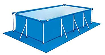Pool Bodentuch Blau Schwimmbad Matte Faltbare Wasserdicht Bodentuch Pool Bodenschutz Leicht zu Reinigen Matte für Aufblasbare Schwimmbäder (nur Matte)
