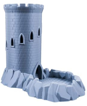 3D Vikings D&D Dice Tower Castle per dadi di tutte le dimensioni, perfetto per dungeons and dragons, giochi di ruolo da tavolo, giochi di ruolo in miniatura e giochi da tavolo