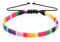 GD GOOD.designs Surfer Fußband Regenbogen Damen und Herren Bunt I Wasserfester Stoff I Fussband größenverstellbar (16-32cm) I Boho Ethno Fussbänder