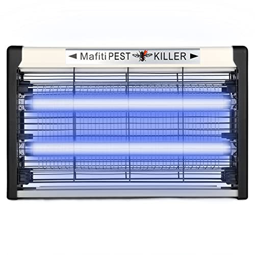 mafiti Elektrischer Insektenvernichter, moskito Killer Fliegenfalle-Elektrisch Innenmosquito Zapper 20W mit UV-Licht, Elektrische-Mückenfalle Für Küche, Haus, Hof (Schwarz)