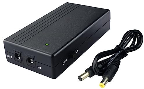 Yangers Mini UPS Uninterrupted Power Supply, 6000mAh Battery Backup Power Bank Single 12V DC Output for Modem Router Camera CPE