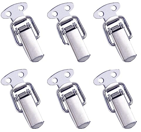 10 ST Minivippspärrar Fjäderbelastad Klämma Clip Box Spärrspärr Vipp Spänningslås Spak Spänning Lås Snap Lock (Color: 5PCS)