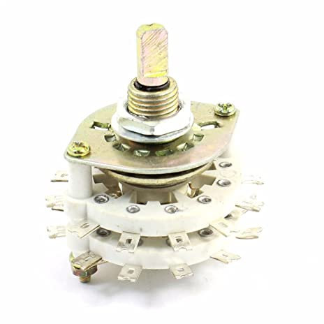 LSSEDA Ohm-Potentiometer, 1 Stück Keramik-Drehschalter-Band-Kanalwähler 2P7T/4P5T/6P3T/4P4T/8P2T/2P8T/2P6T/2P11T KCZ-Potentiometer (Farbe: 2p7t) (Farbe: 6p3t) (Color : 8p2t)