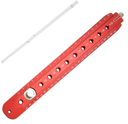 SHANDERBAR Woodworking Compass Scriber, Aluminum Alloy Circular Drawing Tool (13.38In), Adjustable Circle Marking Tool with Pencil
