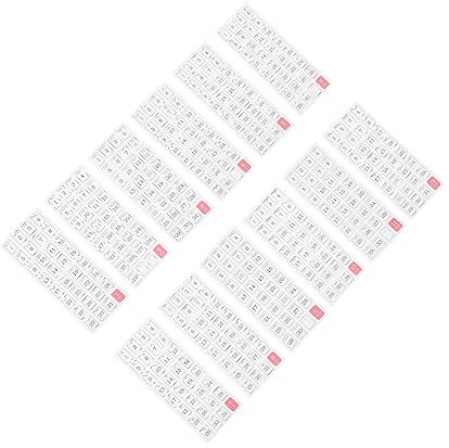 STOBOK 60stücke Jahresplan Kalender Sticker Kalender Aufkleber Für Planer Zahlen Aufkleber Handbuch Etiketten Dekorative