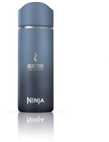 Ninja 400 ml Sip Perfect Trinkflasche für Heißgetränke, BPA-frei, spülmaschinenfest, Thermosflasche, Marineblau, DW1603EUUKNV