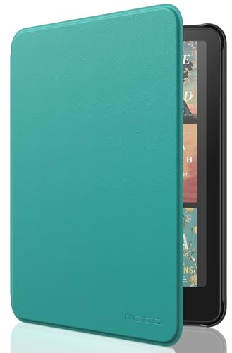 MoKo Custodia Compatibile con 7 Kindle Paperwhite (12a Generation-2024) e Kindle Colorsoft Signature Edition 2024, Leggera con Auto Wake/Sleep per Kindle Paperwhite 2024, Verde Giada