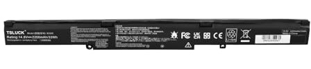 TSLUCK A41-X550E Batterie pour für ASUS X450J X450JF X750J X751L R510 R510D R510DP X550D X550DP A450J A450JF R752L R752LB R752LA F550D F750L F751L R751J R751JA R751JB R751JK R751L R751LN R752LJC