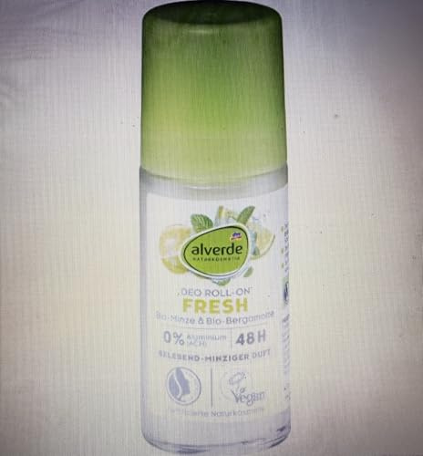 alverde NATURKOSMETIK Deo Roll-On Fresh Minze Bergamotte, 50 ml