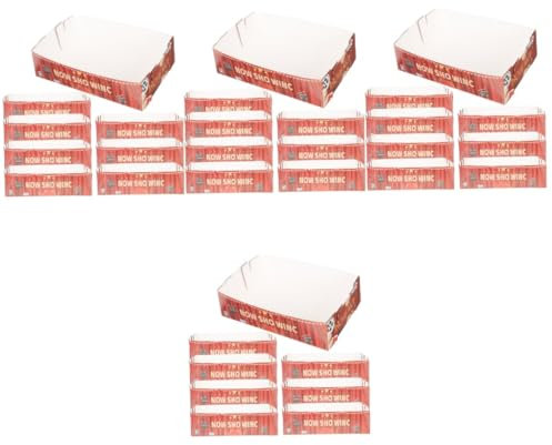 SOIMISS 96pcs Fried Food Box Hot Dog Trays French Fries Paper Box Snack Holder Serving Tray