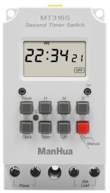 Temporizador electrónico programable for aparatos eléctricos universales, 220VAC, 25A, MT316S, 28ON/OFF, 68ON/OFF, interruptor temporizador Digital(C68)