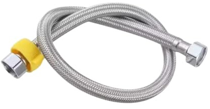 1 Stück Verbesserter 20/40/60/80/100/150/200 cm G1/2 Zoll Edelstahl Nylon Geflochtene Sanitärschläuche Explosionsgeschützter flexibler Brauseschlauch(A,80cm)