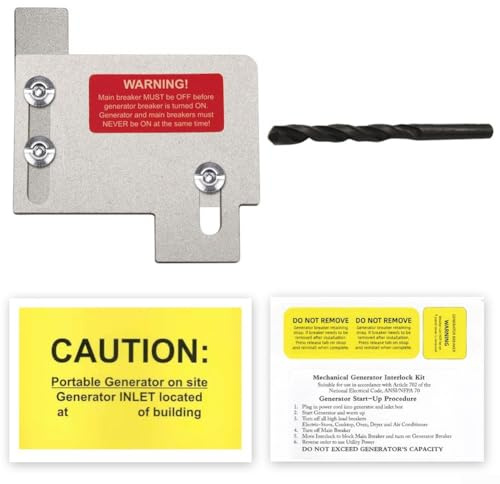 Generator Interlock Kit Compatible with Eaton Cutler Hammer For CH Series Panels 150 & 200 Amp For TAN Breakers for Safe Connection of Portable Generators