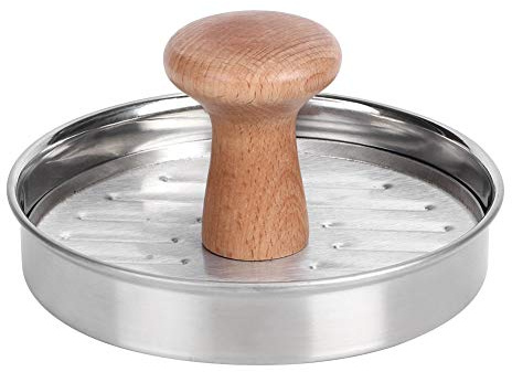 Presse à hamburger en acier inoxydable 304, outil de cuisine professionnel, moule à hamburger antiadhésif avec poignée ergonomique pour une forme parfaite de galette, accessoires