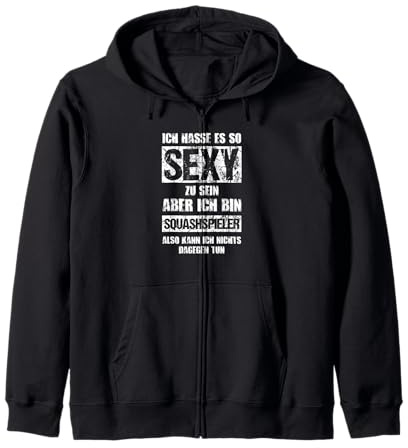 Sexy Squashspieler - Squashs Kleidung Squash Kapuzenjacke