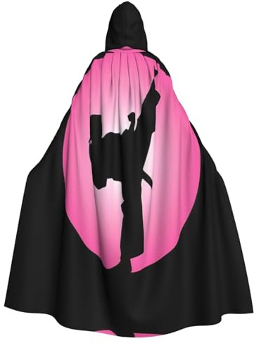 aacghh Cape imprimée Taekwondo pour femme - Longue cape à capuche - Pour carnaval, cosplay, costume d'extérieur