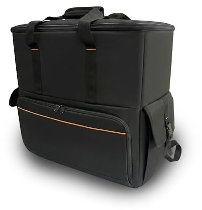 DOJA Barcelona Stationär PC Tower Transport Resväska - Resväska med ergonomisk design, justerbara remmar, robust, vadderad, stort utrymme för bärbar dator och bra skydd