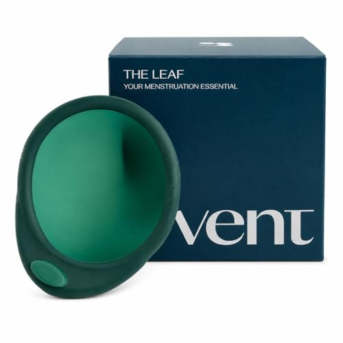 The Leaf Disco Mestruale Riutilizzabile in Silicone Morbido – Coppetta Mestruale Morbida per Rapporti Sessuali, Disco Mestruale ad Alta Capacità, Taglia Unica 70 mm con Sacchetto