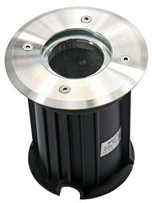 Vetrineinrete® Faretto ad incasso tondo segnapassi luce gu10 calpestabile da pavimento terra per esterno giardino e vialetti segnapasso impermeabile IP65 ES13