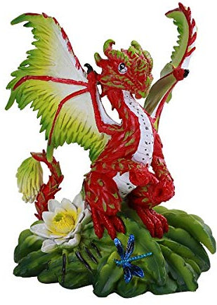 Pacific Giftware Drachen Figur - Drachenfrucht by Stanley Morrison - Blume Fantasy Deko Statue
