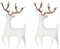SOIMISS 2pcs Mini Reindeer Figurines Christmas Deer Figures Cake Toppers Fairy Garden Animal Woodland Animal Figurines Party Desktop Decoration for Christmas Birthday Wedding Anniversary