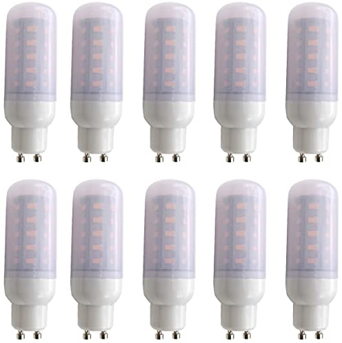 Aoxdi 10 Stück GU10 LED Lampen 6W, Warmweiß, LED Leuchtmittel Licht | 36 SMD 5730 LED Glühbirne GU10 Energiesparlampe, AC220-240V