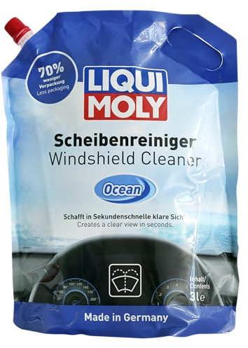 Liqui Moly Scheibenwischwasser Ocean, Art.-Nr.: 21709 I 3 L Scheibenreiniger gebrauchsfertig I Streifenfreier, schonender Wischwasserzusatz I Mit Meeres-Duft I LED- BZW. Xenon-Scheinwerfer geeignet
