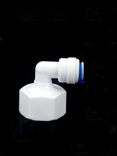 1/4 3/8 OD-Schlauchrohr 1/8quot; 1/4 1/2 Umkehrosmose-Aquarium-Schnellanschluss RO-Wasserbogen Kunststoff-Rohrkupplungsverbinder-42N-Winkel