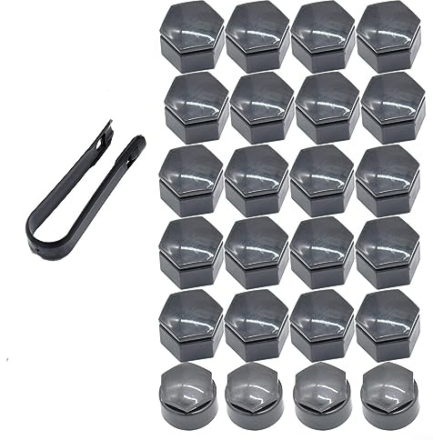 22 mm graue Bolzenabdeckungen und Verschlusskappe, verbessert und schützt Räder Reifen Muttern Abdeckungen für Opel Insignia, Auto-Radmutter-Abdeckungen, Kappe, 2 Set