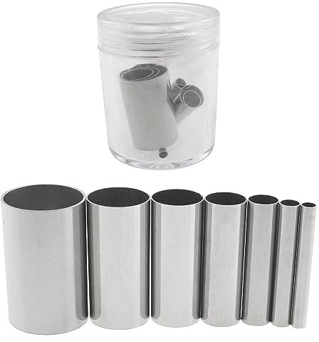 RLECS 7 in 1 Ton Lochschneider Edelstahl Runde Loch Hohl Ton Puncher Keramik Puncher Punch Mold Werkzeug