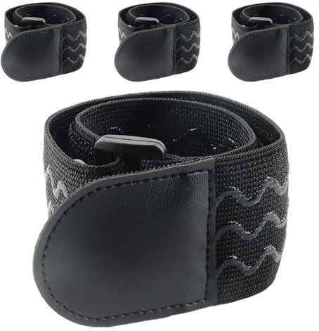 Elastische Klettbänder, ACTOYS 4 Stück Klettbänder, Elastisches Klettband, Klett Befestigungsgurte, Extra Breit und Besonders Sicher für Fahrräder, Taschen, Trainingsgeräte, Kabel und Mehr