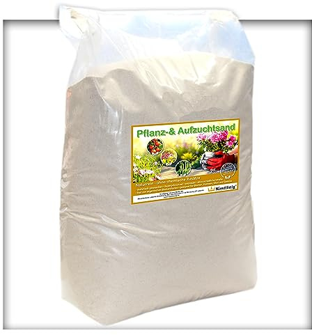 25kg Pflanz-& Aufzuchtsand Pflanzsand Orchideensand Kakteensand 0,7-1,2 mm
