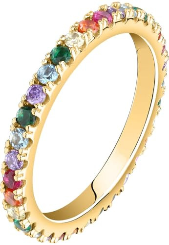 CHRIST Damen-Ring 925er Silber, recycelt 32 Zirkonia