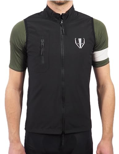 DACHS Ultraleichte Radsport Gilet – Atmungsaktive, Wasserabweisende, Reflektierende Radweste - Herren (RG01/H, DE/NL/SE/PL, Alphanumerisch, XL, Regular, Regular)
