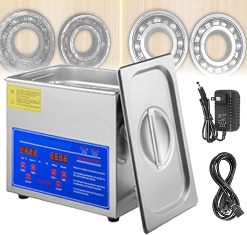 DOZPAL Ultrasonic Cleaning Kit - 3/4/6/10/15L Ultrasonic Cleaner Professional Digital Stainless Steel Cleaning Machine with Heater Timer for Cleaning Jewelry Glasses Watches,6L