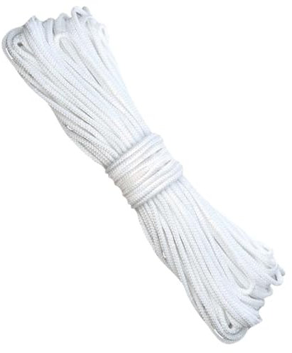 Cordoncino di nylon per tende a pacchetto da 2 mm, 40 metri, corda di ricambio per tende da appendere per cornici e lavori artigianali