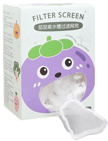 HunicandIU Lot de 100 filets d'évier pour récupérer les aliments - Filtre d'évier pour évier, filtre de sac à tamis - Anti-colmatage pour déchets alimentaires dans le