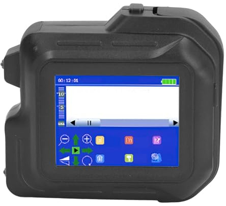 Asixxsix Handheld-Tintenstrahldrucker, 4,3-Zoll-Touchscreen, Mobiler Inkjet-Coder-Drucker Zum Drucken von QR-Code, Barcode, Tragbarer Handheld-Drucker mit Bluetooth, Druckhöhe 2–12,7 Mm